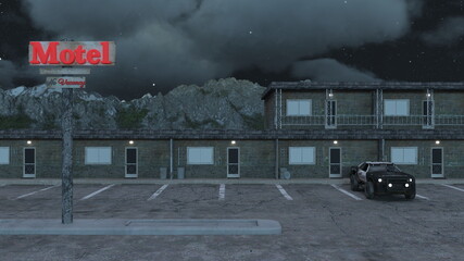 パトカー　3DCGレンダリング © tsuneomp