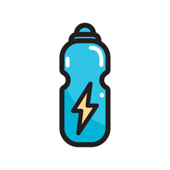 Fototapeta premium Energy drink sport bottle. Vector