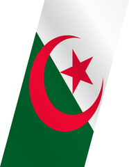 Stylized flag of Algeria
