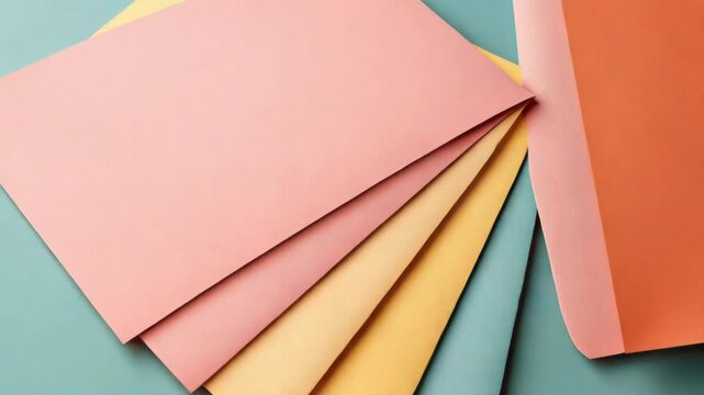 Colorful paper fan design