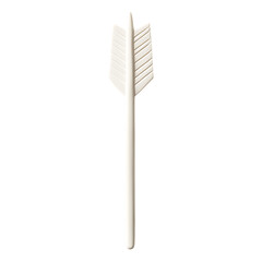 Sleek Arrow with a Minimalist Flawless Finish in PU Isolated on Transparent Background