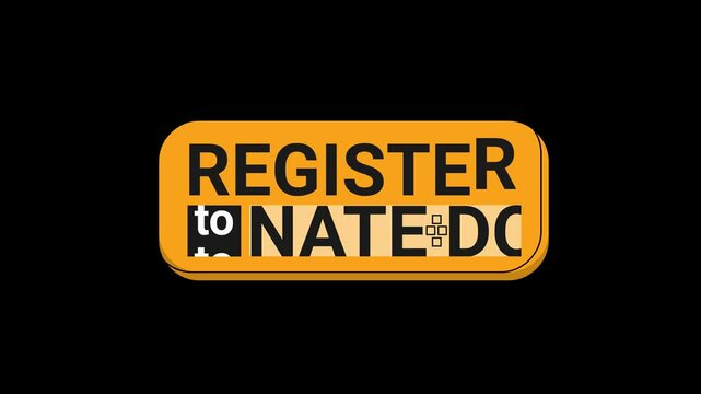 register to donate button animation