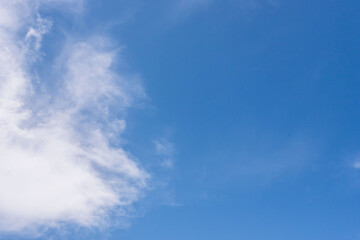 5月の山から見た青空と雲33