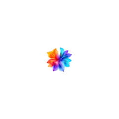 colorful pinwheel isolated on white