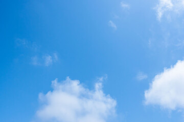 5月の山から見た青空と雲40