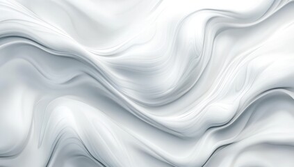 Abstract wavy white and gray liquid texture