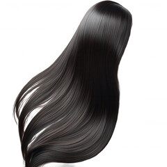 Buy best black hair extensions online for women long shiny hair beauty tips on transparent background
