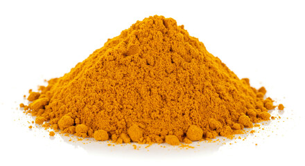 Turmeric Powder Mound Spice Health Cooking Food Asian cuisine Root Ingredient Dry Fresh Organic 100