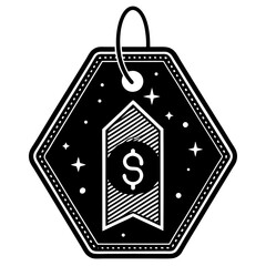 price tag icon logo template