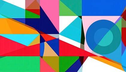 Obraz premium Abstract Colorful Geometric Pattern.