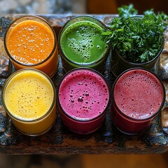 Indian spices and herbs in bowls, a brown powder seasoning ingredient on a white isolated background