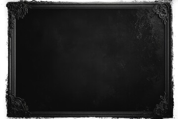 Dark framed board with ornate edges