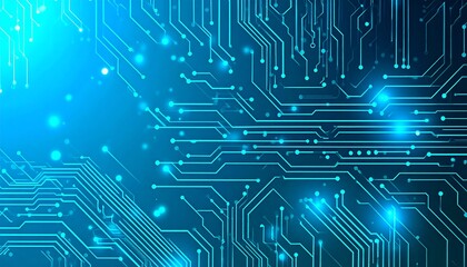 Abstract Circuit Board Glow.