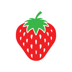 red strawberry isolated on white, strawberry isolated on white background