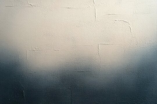 Abstract textured wall with gradient from dark blue at bottom to light cream at top, featuring subtle plaster patterns creating a calming and minimalist mood