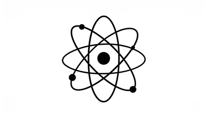 Atom Structure with Science Symbol.