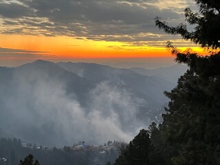 mountain landscape in the morning