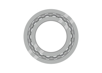 Ball bearing simple flat illustration. Simple isolated and colored illustration.