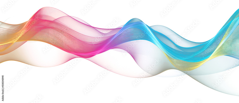 Canvas Prints png colorful sound wave background pattern colors.