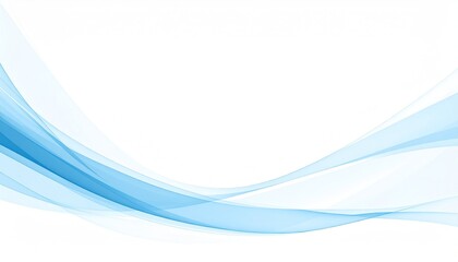 Fototapeta premium Blue Abstract Waves Background. (1)