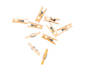 clothes pins isolated on white