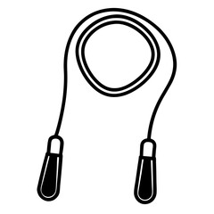 Obraz premium Jump Rope Vector Design Printable Gym & Workout Clipart for Digital Downloads