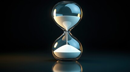 Hourglass, time, flowing sand