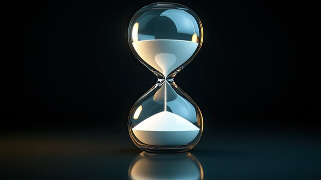 Hourglass, time, flowing sand