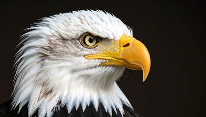 Fototapeta premium Bald Eagle Portrait with Closeup.