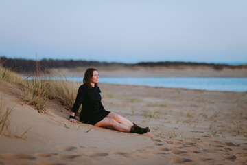 young woman on the beach