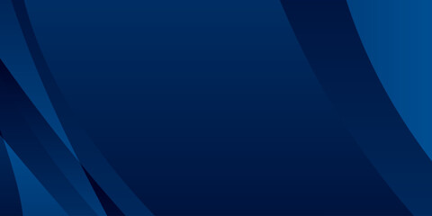 Abstract background with curved shapes in shades of blue. The dark blue gradients create a dynamic and modern design.