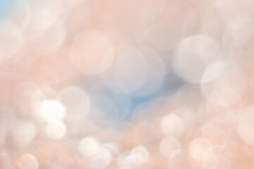 Bright bokeh background with soft colors creating a serene atmosphere in sunlight