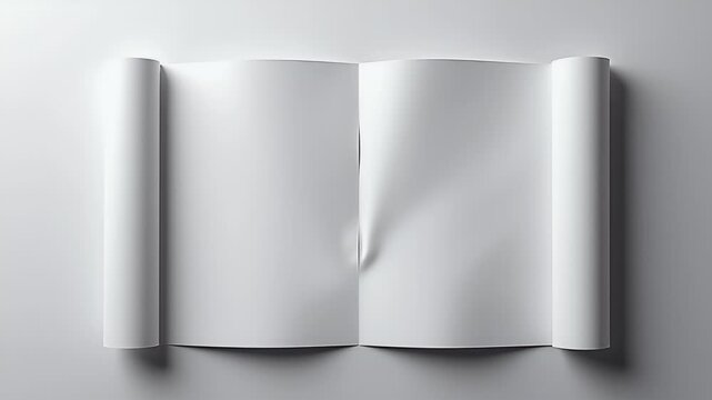 blank white book