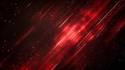 Red diagonal streaks with glowing particles on a dark background.