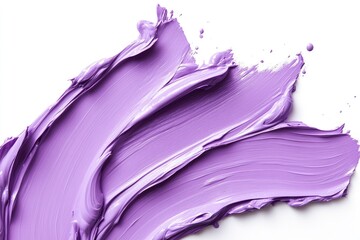 Lavender-hued cosmetic smear on white