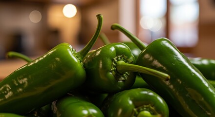 Close Up Photo of Green Peppers Freshly Harvested from the Garden