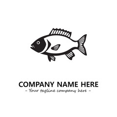 Fish logo company design vector illustration