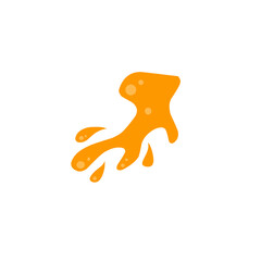 orange splash vector