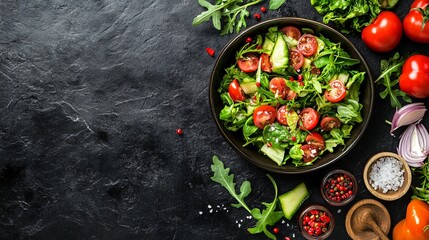 Freshly Chopped Vegetables for Cooking - Top View of Colorful Ingredients on Cutting Board
