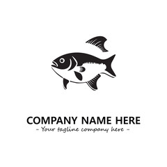 Fish logo company design vector illustration