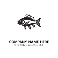Fish logo company design vector illustration