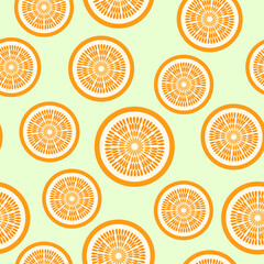 September 7th Birth Flower Orange Graphic Design Pattern 1