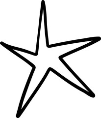 Large Eight Point Comic Starburst in Hand Drawn Style