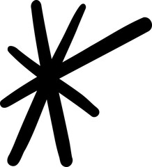 Whimsical Hand Drawn Irregular Star Shape