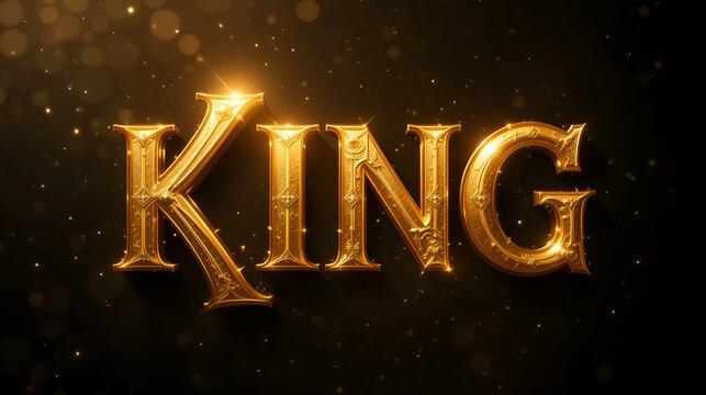 King golden editable vector text effect. Luxury text effect.