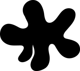 Whimsical Hand Drawn Splash Blob Form