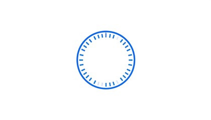Blue Circular Loading Icon.