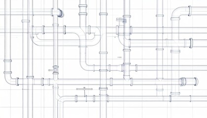 Complex Pipe System Blueprint.