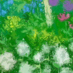 Various oil paintings, flowers, butterflies, chrysanthemums, horses, birds, fields, roosters, cats, dogs, fruits, geese, geese