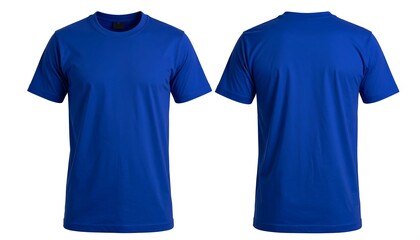 Blue TShirt Mockup with Front  Back.
